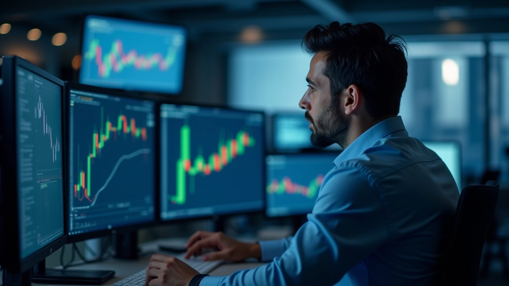 Financial charts showing sentiment indicators and price movement correlation over time